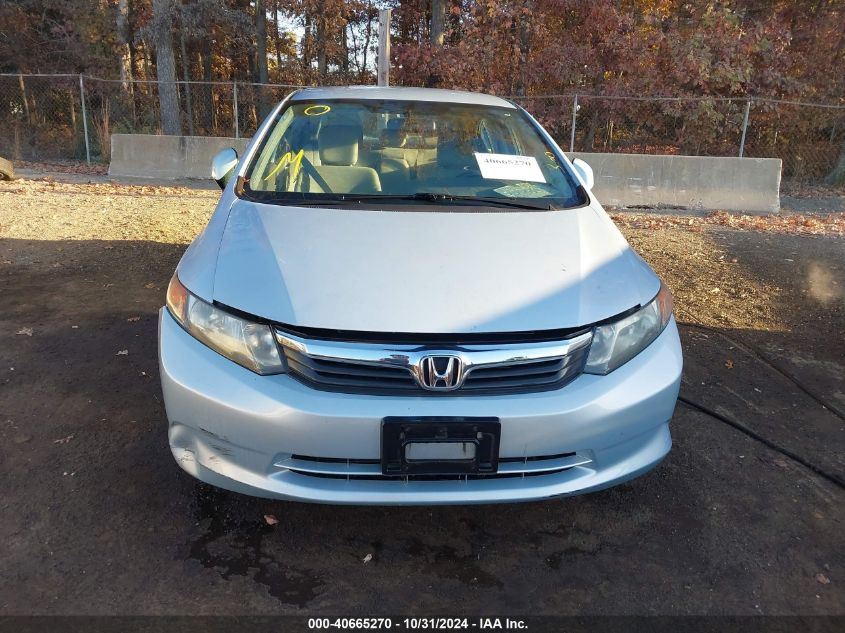 2012 Honda Civic Lx VIN: 19XFB2F56CE304366 Lot: 40665270