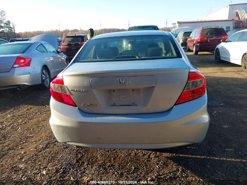 2012 Honda Civic Lx VIN: 19XFB2F56CE304366 Lot: 40665270