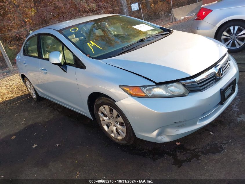 2012 Honda Civic Lx VIN: 19XFB2F56CE304366 Lot: 40665270