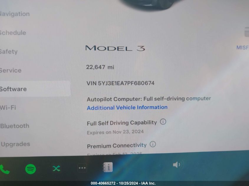 2023 TESLA MODEL 3 REAR-WHEEL DRIVE - 5YJ3E1EA7PF680674