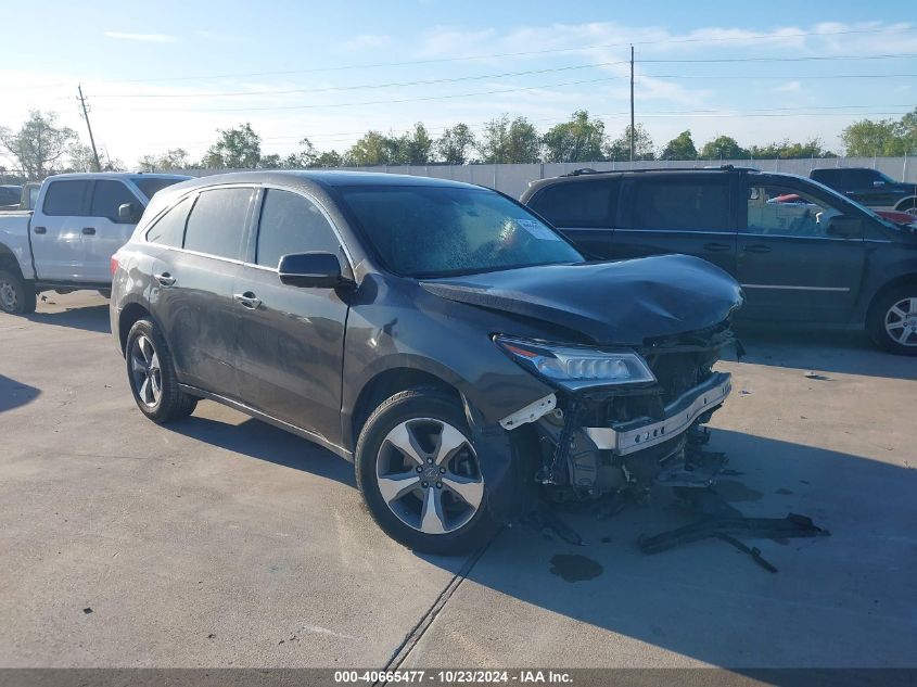 VIN 5FRYD3H24FB002907 2015 Acura MDX no.1