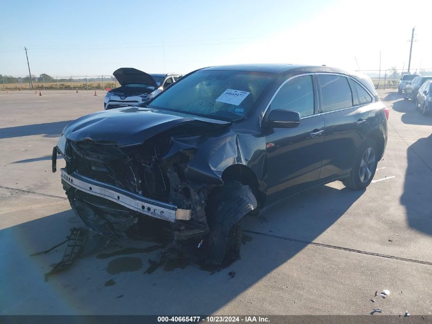 VIN 5FRYD3H24FB002907 2015 Acura MDX no.2