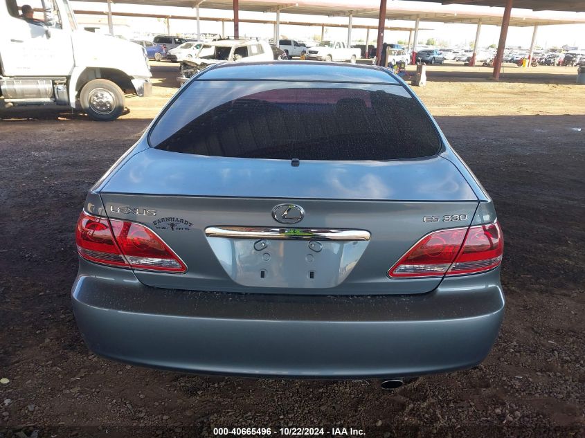 2005 Lexus Es 330 VIN: JTHBA30G155113064 Lot: 40665496