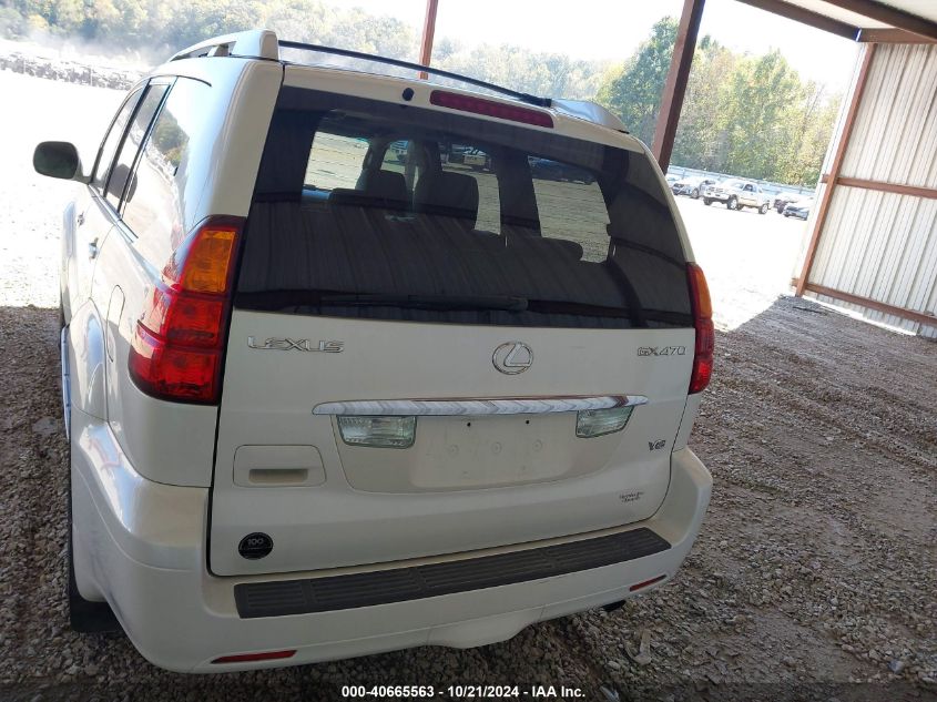 2005 Lexus Gx 470 VIN: JTJBT20XX50085670 Lot: 40665563