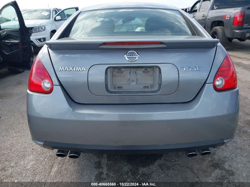 2008 Nissan Maxima 3.5 Se VIN: 1N4BA41E18C821535 Lot: 40665568