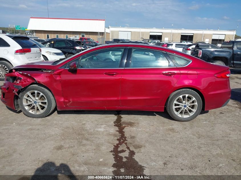 2019 Ford Fusion Se VIN: 3FA6P0HD1KR171538 Lot: 40665624