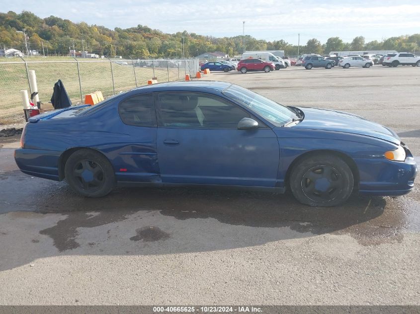 2004 Chevrolet Monte Carlo Ss VIN: 2G1WX12K949263702 Lot: 40665625