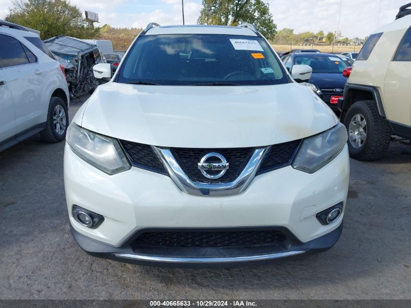 2016 Nissan Rogue Sl VIN: 5N1AT2MTXGC869625 Lot: 40665633