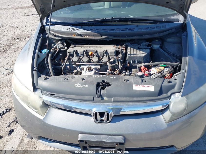 2008 Honda Civic Lx VIN: 1HGFA16578L020192 Lot: 40665643