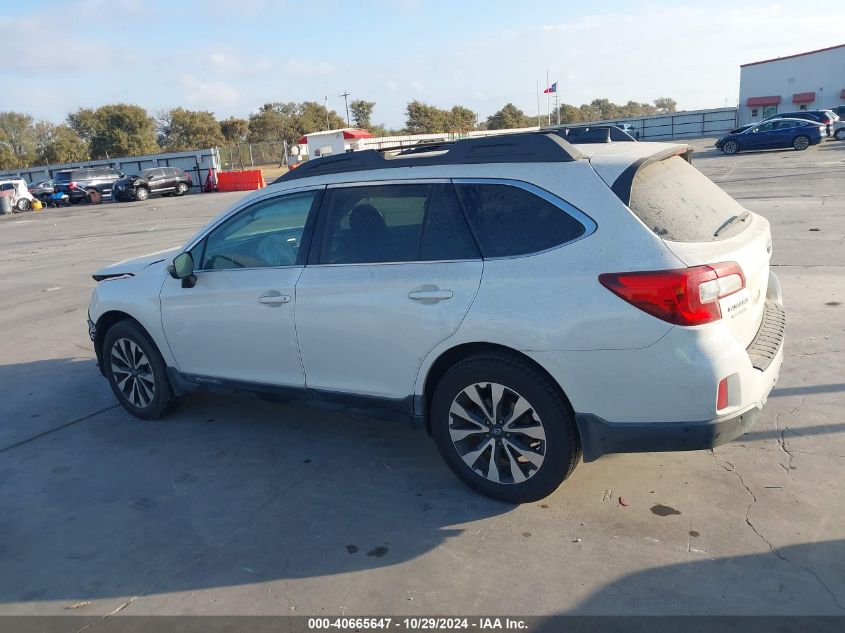 2017 Subaru Outback 2.5I Limited VIN: 4S4BSANCXH3232400 Lot: 40665647