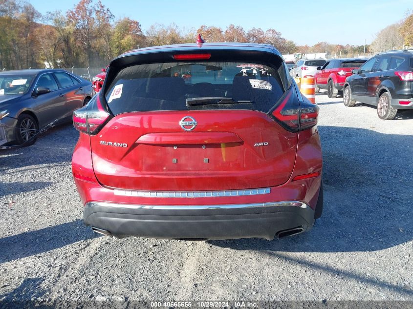 2019 Nissan Murano S VIN: 5N1AZ2MS9KN141068 Lot: 40665655