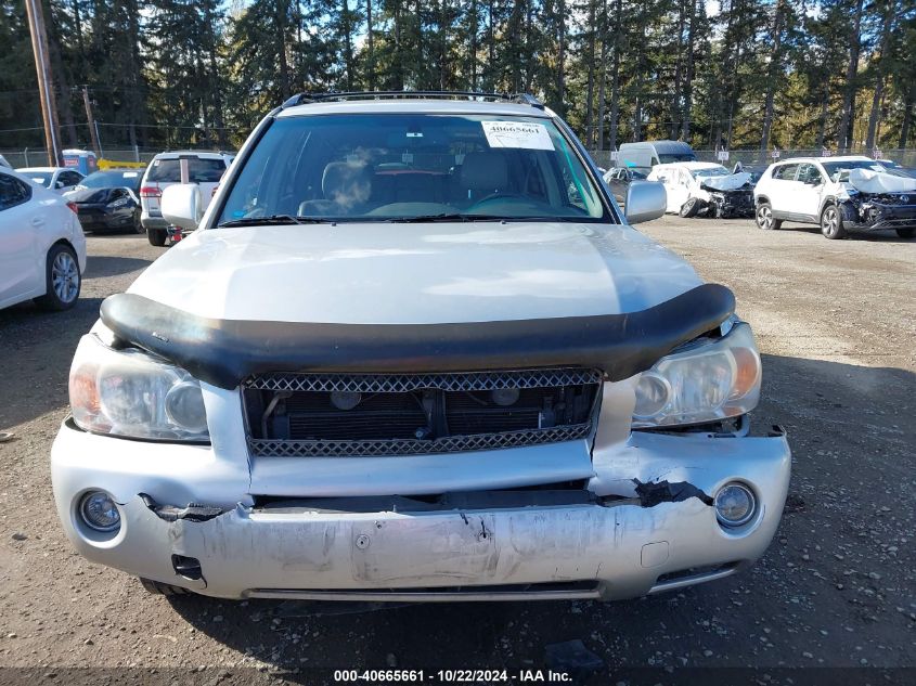 2007 Toyota Highlander Hybrid Limited V6 VIN: JTEEW21A370048539 Lot: 40665661