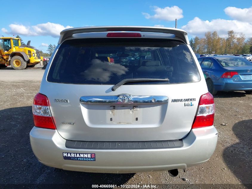 2007 Toyota Highlander Hybrid Limited V6 VIN: JTEEW21A370048539 Lot: 40665661