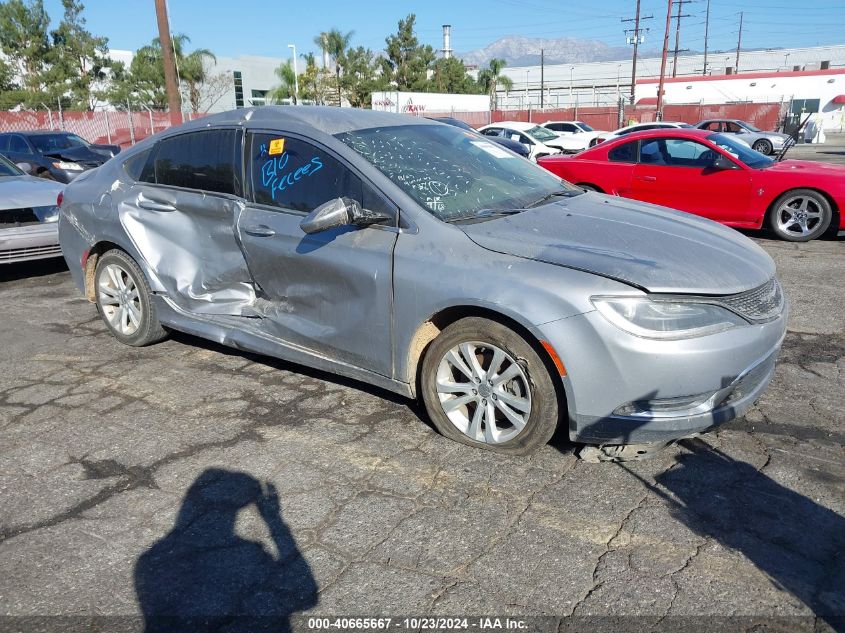 2015 Chrysler 200 Limited VIN: 1C3CCCAB7FN600424 Lot: 40665667