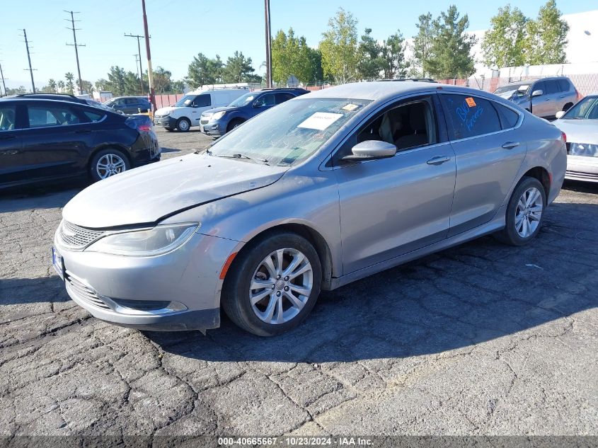 2015 Chrysler 200 Limited VIN: 1C3CCCAB7FN600424 Lot: 40665667