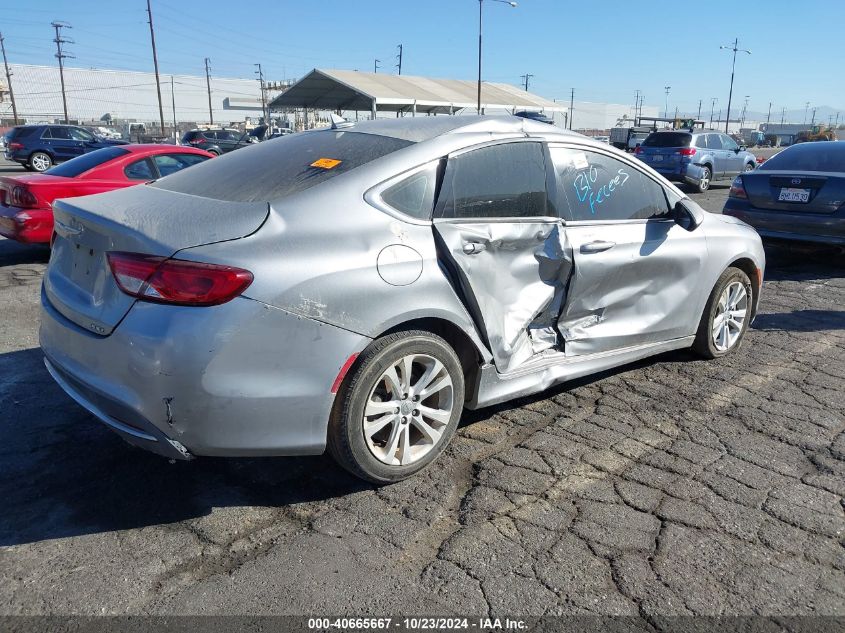 2015 Chrysler 200 Limited VIN: 1C3CCCAB7FN600424 Lot: 40665667