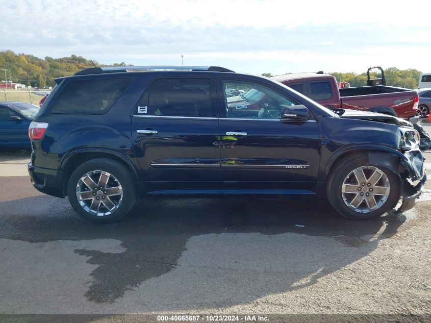 2012 GMC Acadia Denali VIN: 1GKKRTED9CJ301199 Lot: 40665687