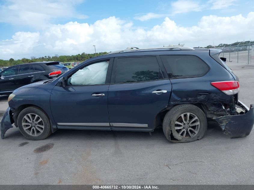 2016 Nissan Pathfinder Sl VIN: 5N1AR2MN1GC667711 Lot: 40665732