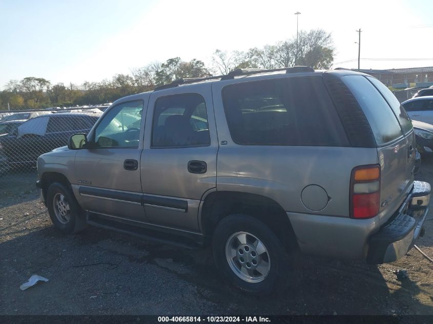 2002 Chevrolet Tahoe Ls VIN: 1GNEC13V72J318664 Lot: 40665814