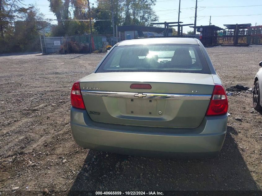 2006 Chevrolet Malibu Ls VIN: 1G1ZS53F26F150978 Lot: 40665859