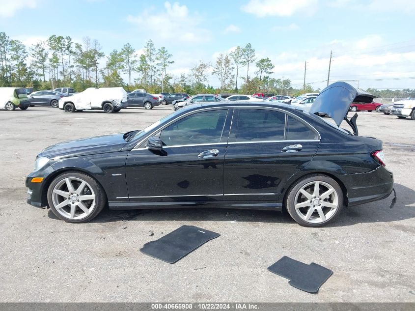 2012 Mercedes-Benz C 350 Sport VIN: WDDGF5HB6CR219356 Lot: 40665908