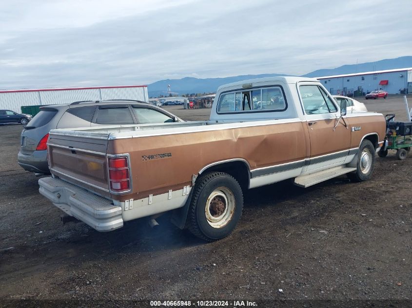 1984 Dodge D-Series D200/D250 VIN: 1B7JD24WXES227596 Lot: 40665948