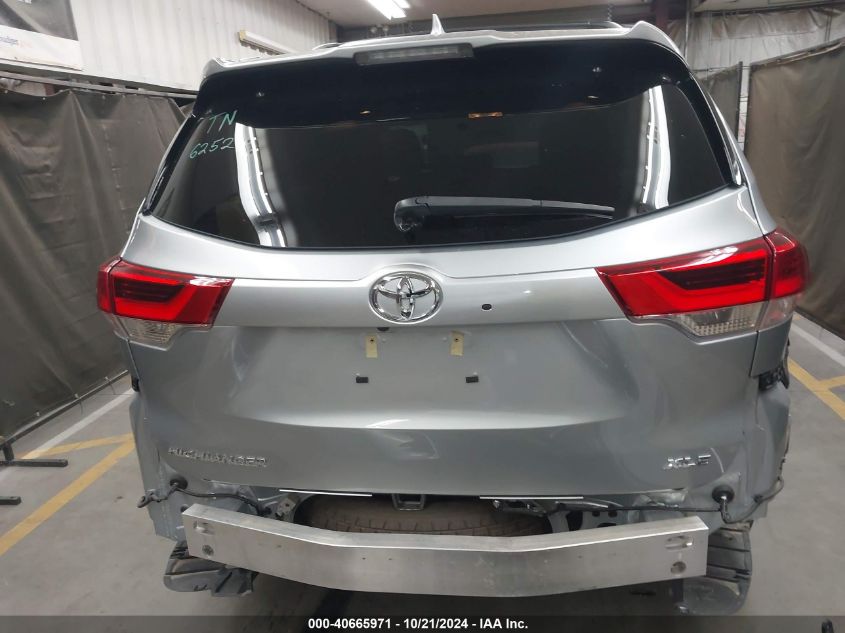 2019 Toyota Highlander Xle VIN: 5TDKZRFH8KS572658 Lot: 40665971