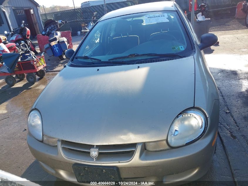 2002 Dodge Neon Se VIN: 1B3ES46C42D538089 Lot: 40666028