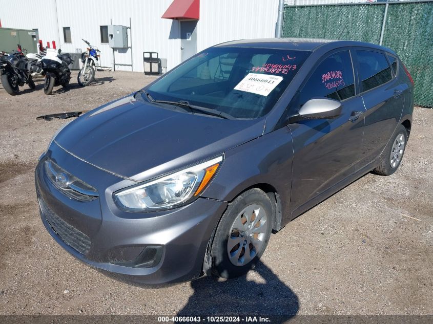 VIN KMHCT5AE6FU225340 2015 Hyundai Accent, GS no.2