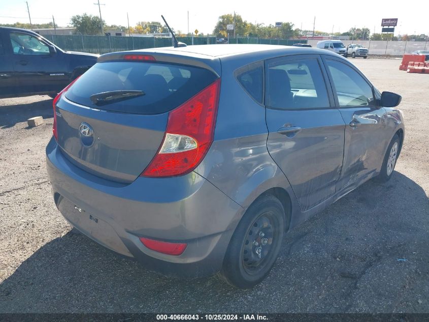 VIN KMHCT5AE6FU225340 2015 Hyundai Accent, GS no.4