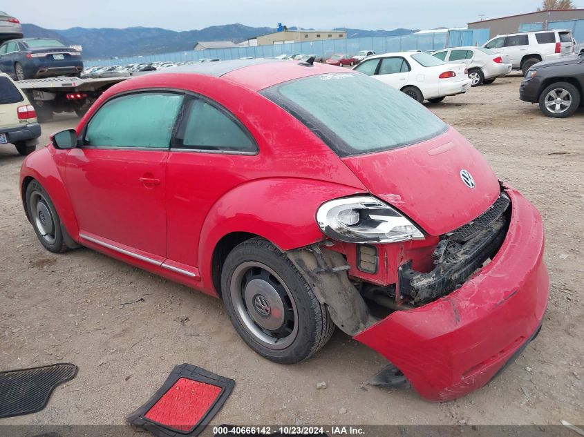 2013 Volkswagen Beetle 2.5L VIN: 3VWJX7AT8DM602565 Lot: 40666142