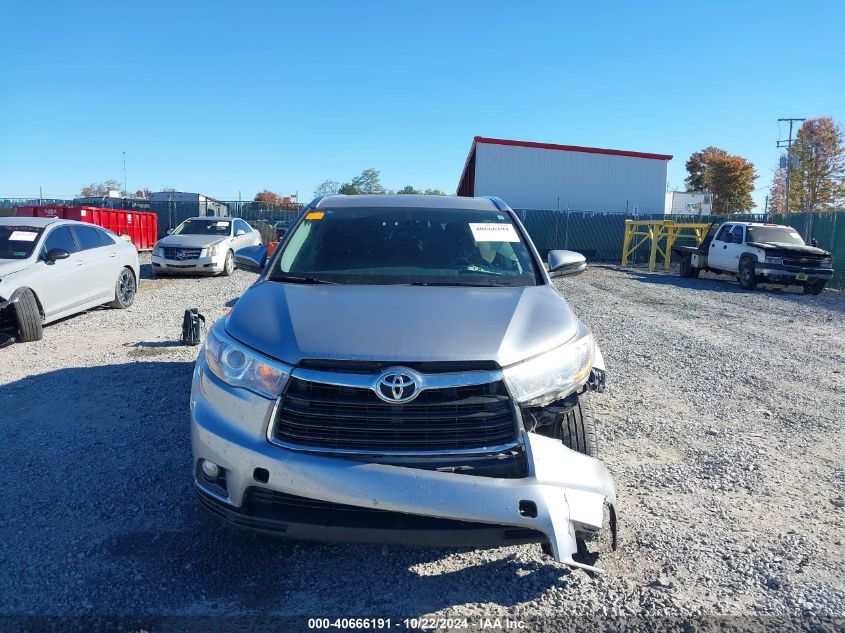 2016 Toyota Highlander Xle V6 VIN: 5TDJKRFH3GS345353 Lot: 40666191