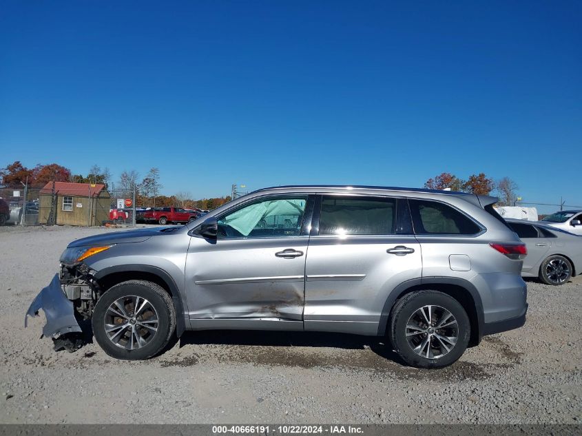 2016 Toyota Highlander Xle V6 VIN: 5TDJKRFH3GS345353 Lot: 40666191