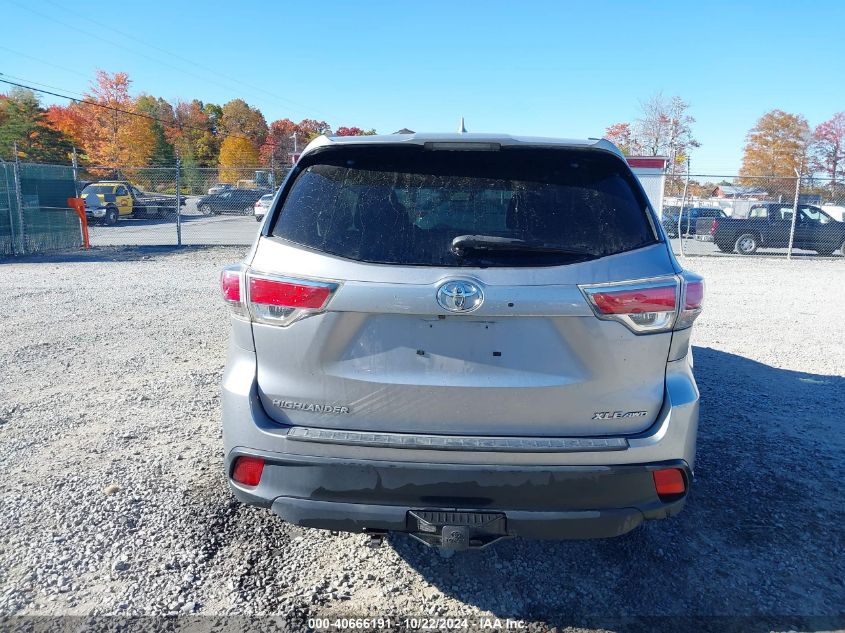 2016 Toyota Highlander Xle V6 VIN: 5TDJKRFH3GS345353 Lot: 40666191