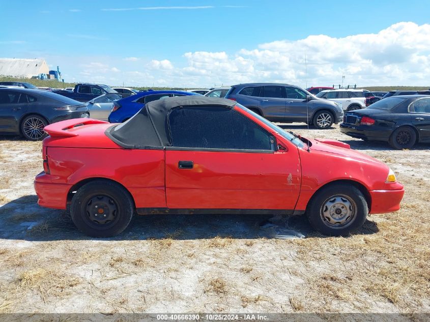 1993 Geo Metro Lsi Sprint Cl VIN: JG1MR3365PK209184 Lot: 40666390