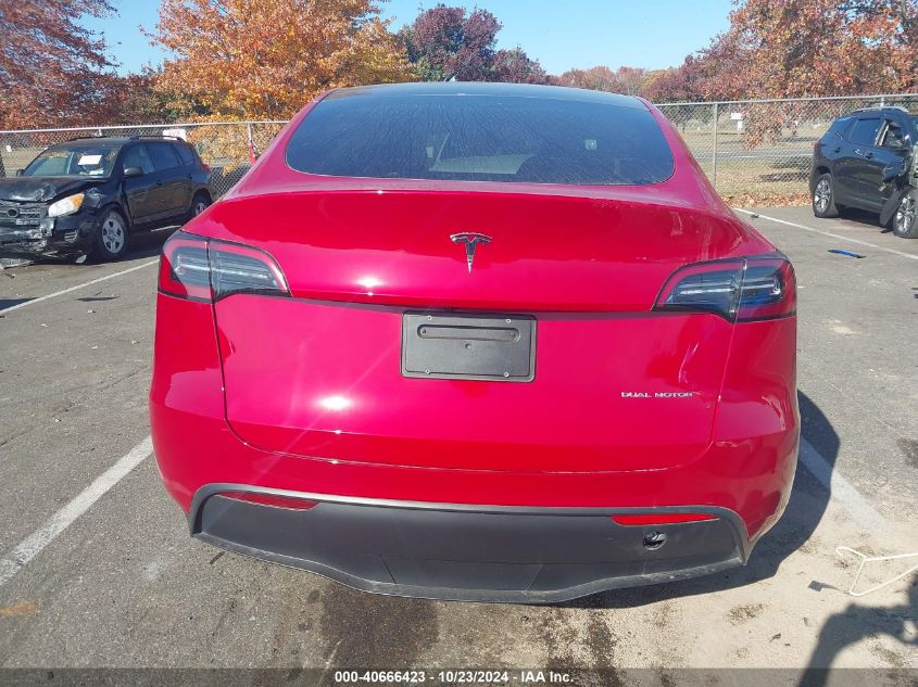 2023 Tesla Model Y Awd/Long Range Dual Motor All-Wheel Drive VIN: 7SAYGDEE2PF758513 Lot: 40666423