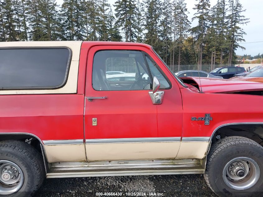 1988 Chevrolet Blazer V10 VIN: 1GNEV18K4JF122062 Lot: 40666430