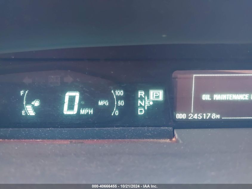 2010 Toyota Prius Iv VIN: JTDKN3DU8A0037453 Lot: 40666455