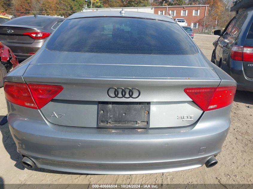 2013 Audi A7 3.0T Premium VIN: WAUYGAFC0DN067290 Lot: 40666504