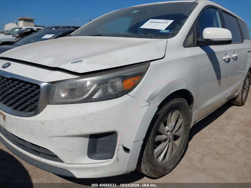 2016 Kia Sedona Lx VIN: KNDMB5C17G6084421 Lot: 40666533