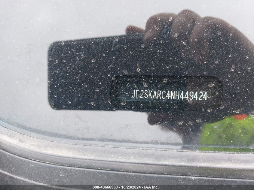 2022 Subaru Forester Touring VIN: JF2SKARC4NH449424 Lot: 40666580