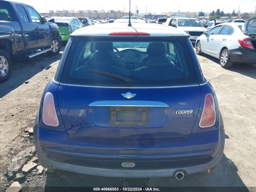 2003 Mini Cooper VIN: WMWRC33403TE19404 Lot: 40666583