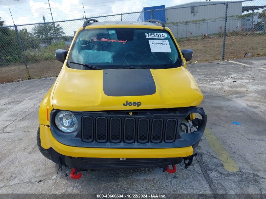 2016 Jeep Renegade Trailhawk VIN: ZACCJBCT8GPD66501 Lot: 40666634