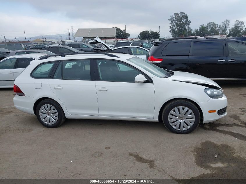 2014 Volkswagen Jetta Sportwagen 2.5L S/2.5L Se VIN: 3VWPP7AJ7EM604656 Lot: 40666654