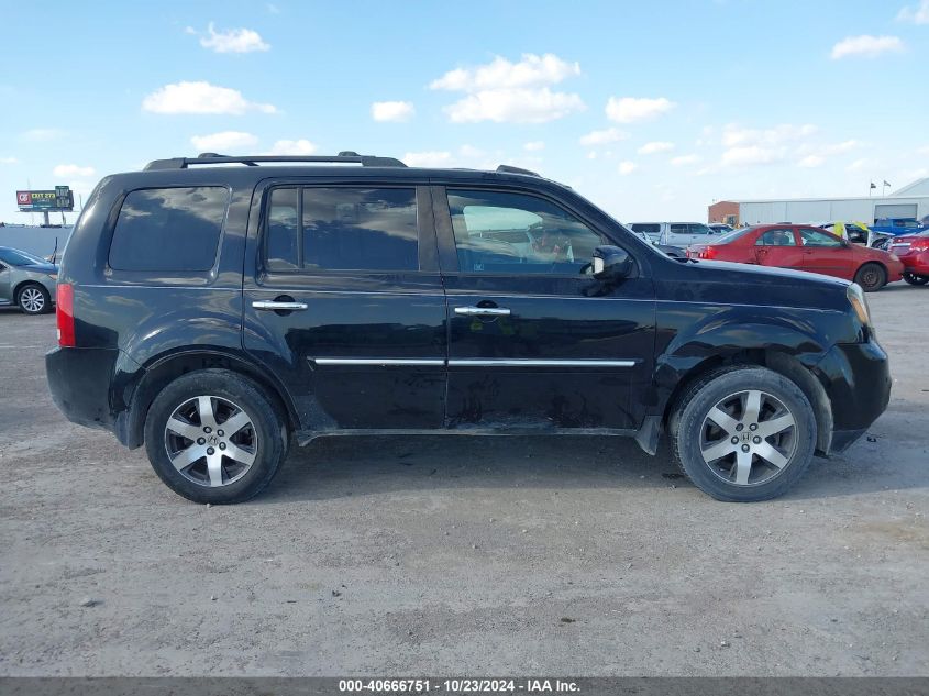 2012 Honda Pilot Touring VIN: 5FNYF3H97CB040605 Lot: 40666751