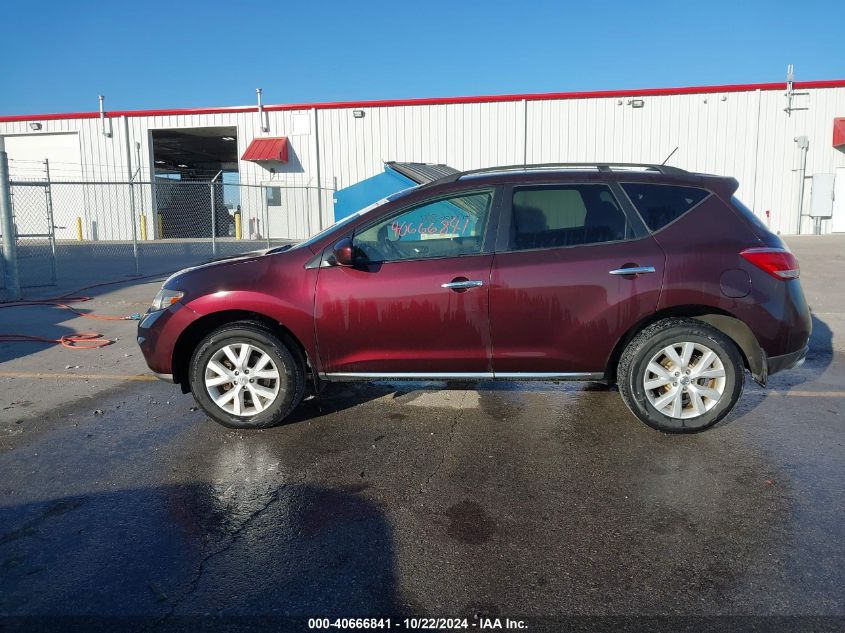 2013 Nissan Murano Sv VIN: JN8AZ1MW6DW308229 Lot: 40666841