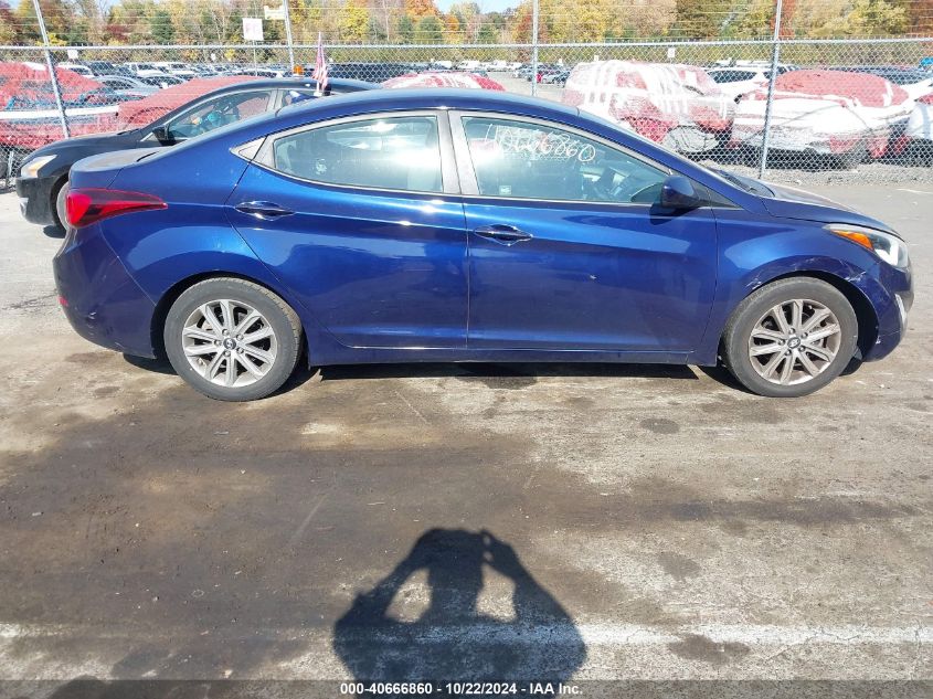 2014 Hyundai Elantra Se VIN: 5NPDH4AE9EH481954 Lot: 40666860