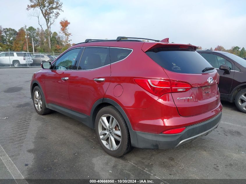 2014 Hyundai Santa Fe Sport 2.0L Turbo VIN: 5XYZU3LA8EG213829 Lot: 40666950