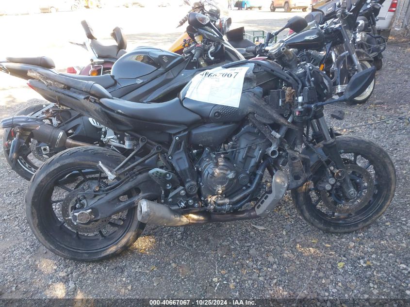 2021 Yamaha Mt07 VIN: JYARM32E6MA001431 Lot: 40667067