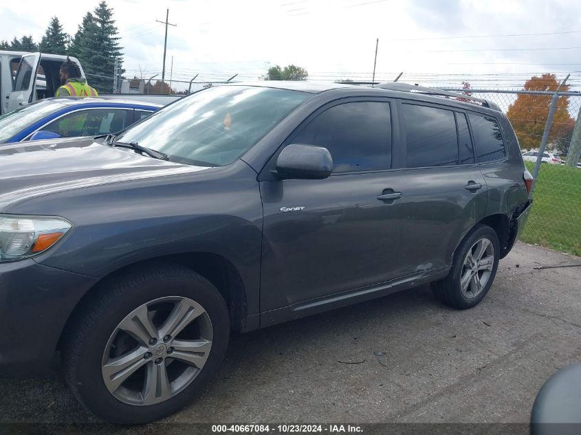 2009 Toyota Highlander Sport VIN: JTEDS43A992087000 Lot: 40667084